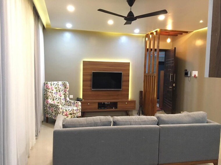 Living Room, mont-vert-seville-phase-i 2 Bedroom 850 Sq.Ft. Apartment In Wakad Pune 10490634