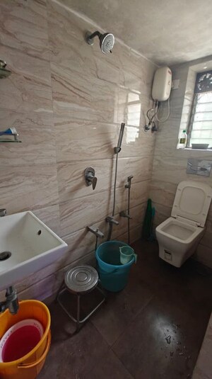 Bathroom in 1 BHK Apartment at Shanti CHS Mahim, Mahim – for Rent