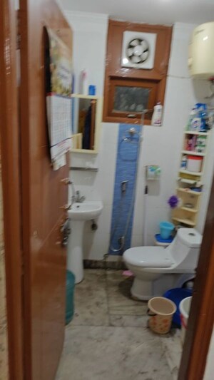 Bathroom in 3 BHK Builder Floor at Chattarpur – for Sale