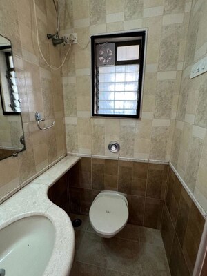 Bathroom in 3 BHK Apartment at Olympia Apartment, Bandra West – for Rent