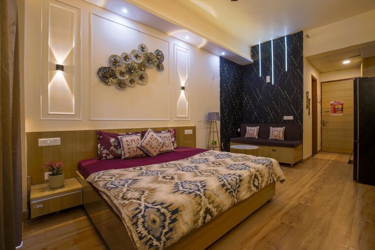 Bedroom, gaur-city-2 Studio 550 Sq.Ft. Apartment In Sector 16c Greater Noida Greater Noida 10490836
