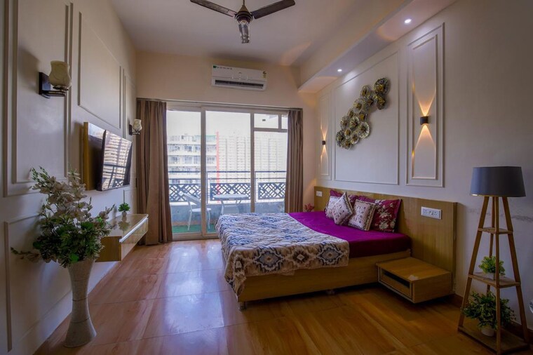 Bedroom, gaur-city-2 Studio 550 Sq.Ft. Apartment In Sector 16c Greater Noida Greater Noida 10490836