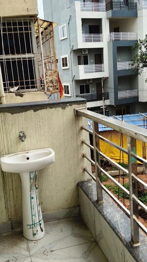 Balcony in 3 BHK Apartment at Hatma – for Rent