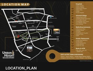 3 BHK Apartment – Map Location View at Balji Urban Park, Dholai - for Sale
