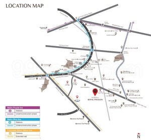 3 BHK Apartment – Map Location View at Sobha Royal Pavilion, Chikkakannalli - for Sale
