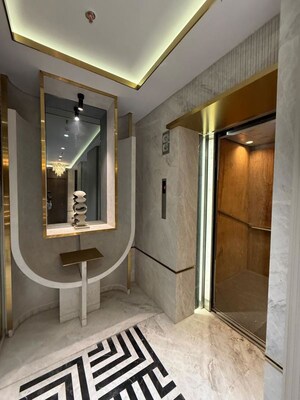 Bathroom in 3 BHK Apartment at Resham Tower, Bandra West – for Rent