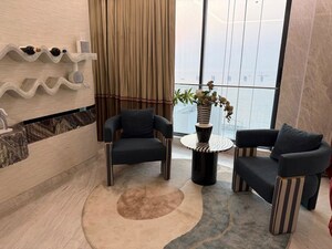 Living Room in 3 BHK Apartment at Resham Tower, Bandra West – for Rent