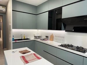 Kitchen in 3 BHK Apartment at Resham Tower, Bandra West – for Rent
