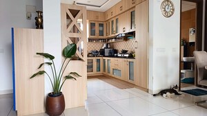 Kitchen in 4 BHK Apartment at Salarpuria Greenage, Hosur Road – for Sale