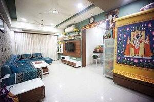 Living Room in 2 BHK Apartment at Ghatlodia – for Sale