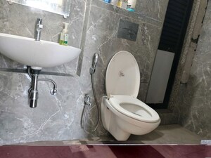 Bathroom in 1 BHK Apartment at Kanakia Spaces Zen World, Kanjurmarg East – for Rent