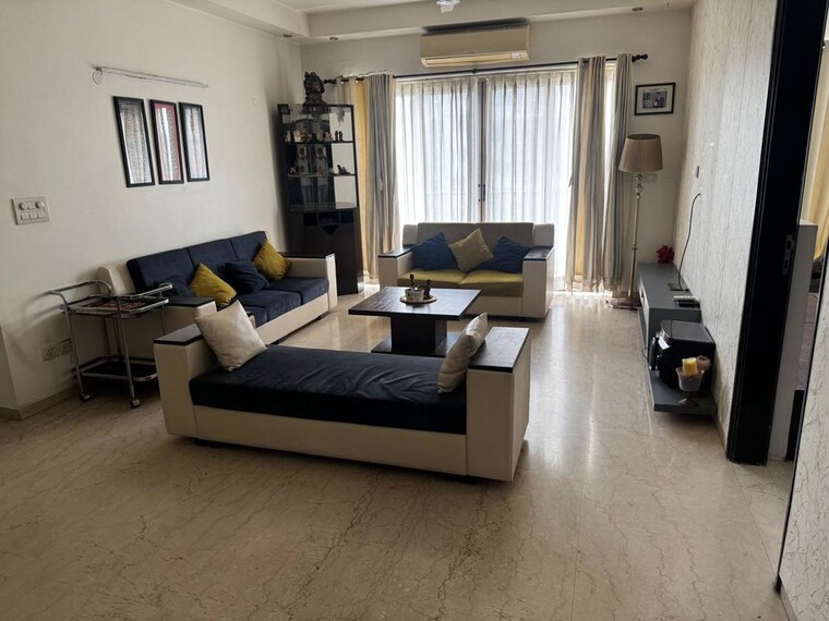Living Room, tgb-meghdutam 4 Bedroom 3350 Sq.Ft. Apartment In Sector 50 Noida 10491257