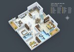 3 BHK + Pooja Room 2176 Sq.Ft. Apartment in Chokkanahalli