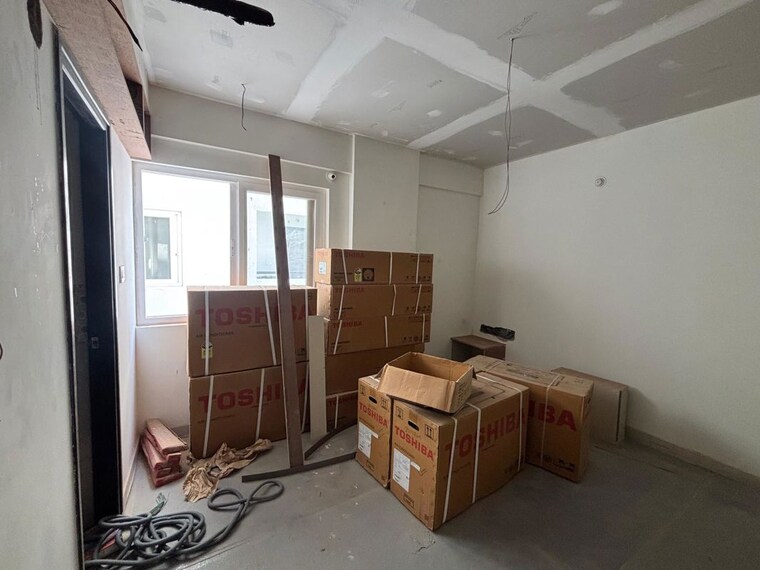 Living Room, praneeth-pranav-solitaire 3 Bedroom 1701 Sq.Ft. Apartment In Bachupally Hyderabad 10491409
