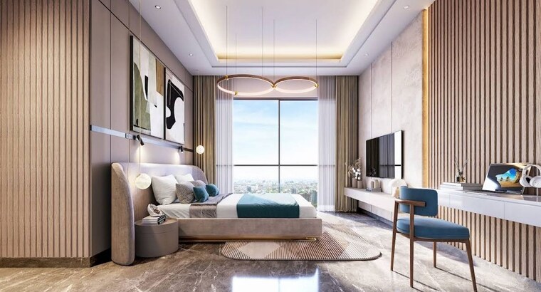 Living Room, romell-ariana 2 Bedroom 682 Sq.Ft. Apartment In Borivali West Mumbai 10491381