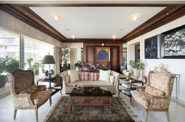 Living Room, one-altamount-apartment 4 Bedroom 9500 Sq.Ft. Apartment In Altamount Road Mumbai 10491433