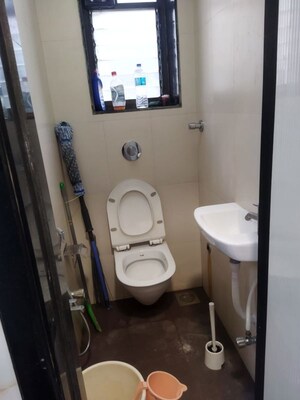 Bathroom in 1.5 BHK Apartment at Daya Sagar CHSL, Goregaon East – for Rent