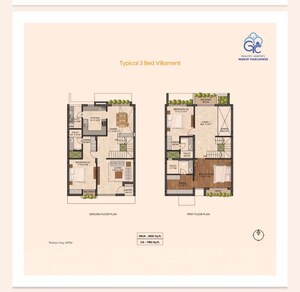 Floor Plan in 3 BHK Villa at Kaggalipura – for Sale