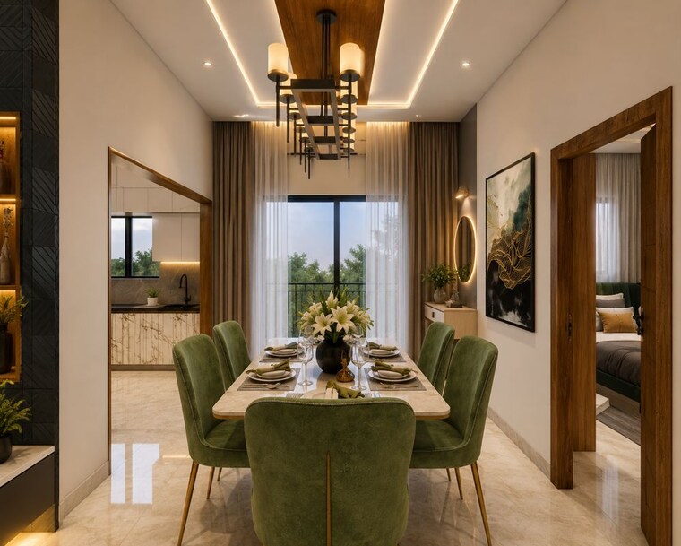 Dining area, chokkanahalli 3 Bedroom 2177 Sq.Ft. Apartment In Chokkanahalli Bangalore 10480038