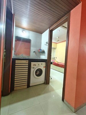 Kitchen in 3 BHK Apartment at Jay Balaji CHS, Nerul Sector 6 – for Rent