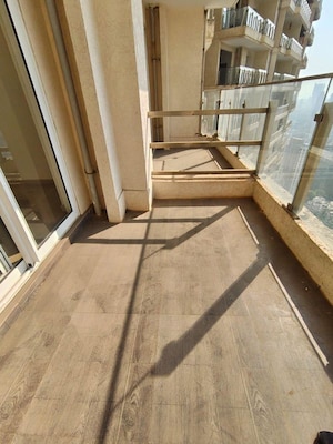 Balcony in 3 BHK Apartment at L&T Crescent Bay T2, Parel – for Rent