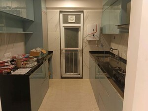Kitchen in 2 BHK Apartment at Ruparel Ariana, Parel – for Rent