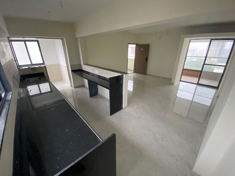 Kitchen, blue-paradise 3 Bedroom 1260 Sq.Ft. Apartment In Baner Pune 10491805