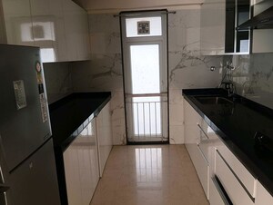 Kitchen in 3 BHK Apartment at Ruparel Ariana, Parel – for Rent