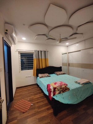 Bedroom in 3 BHK Apartment at Rajapushpa Regalia, Kokapet – for Rent