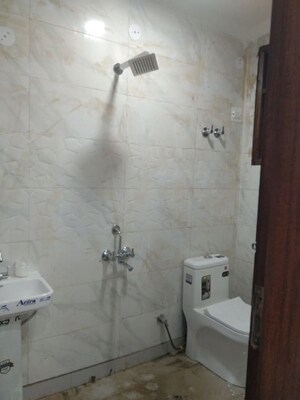 Bathroom in 2 BHK Builder Floor at Mehrauli – for Rent