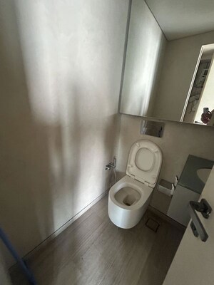 Bathroom in 3 BHK Apartment at Lodha World Crest, Worli – for Rent