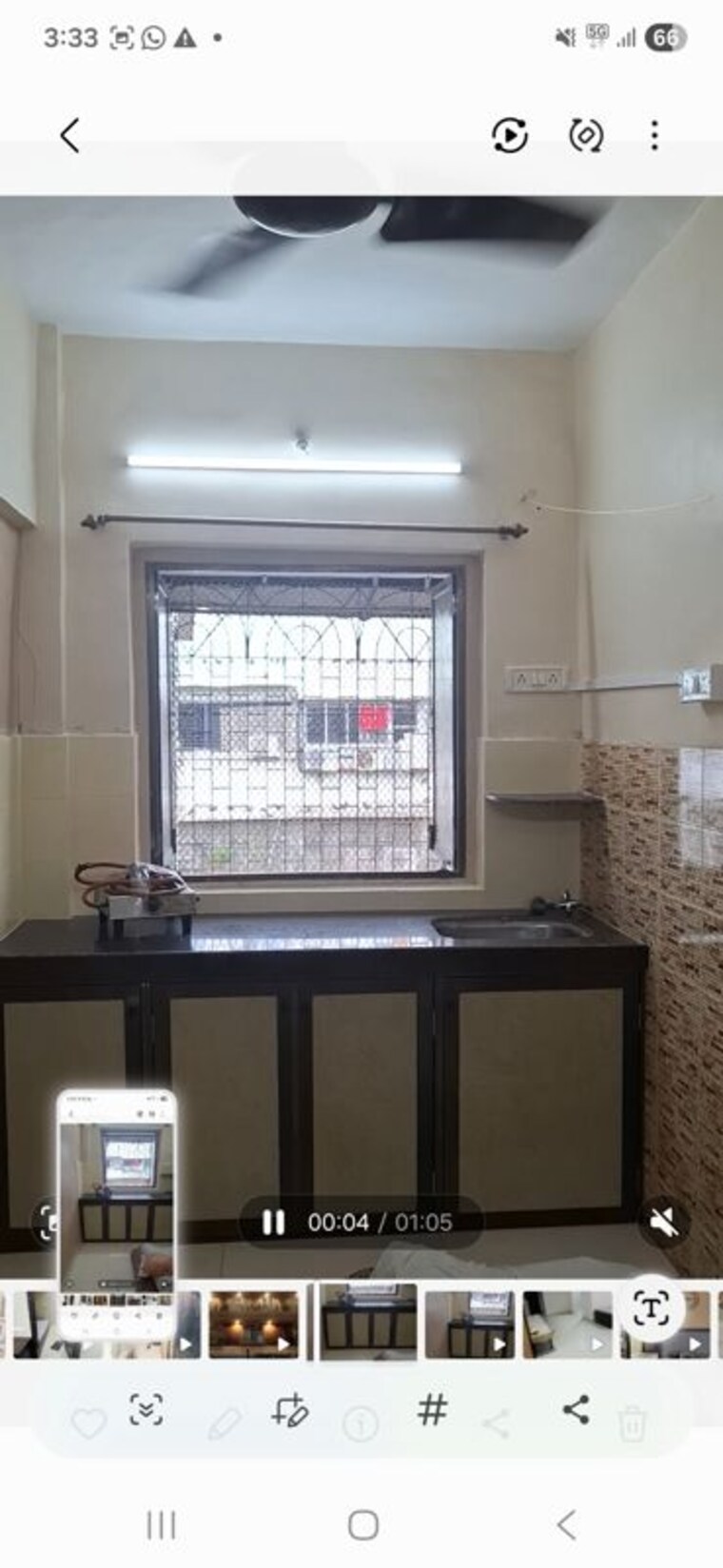 Kitchen, vijaykar wadi 1 RK 300 Sq.Ft. Apartment In Vijaykar Wadi Mumbai 10492250