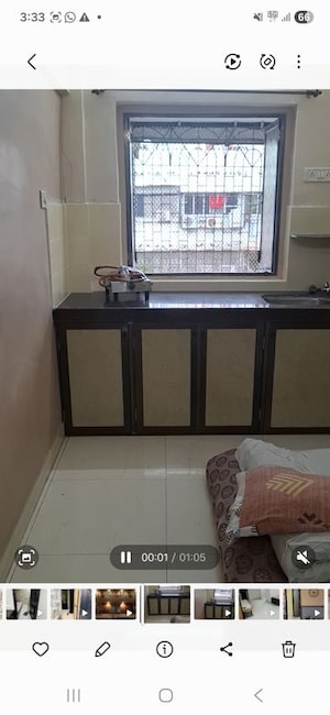 Kitchen in 1 RK Apartment at Vijaykar Wadi – for Rent