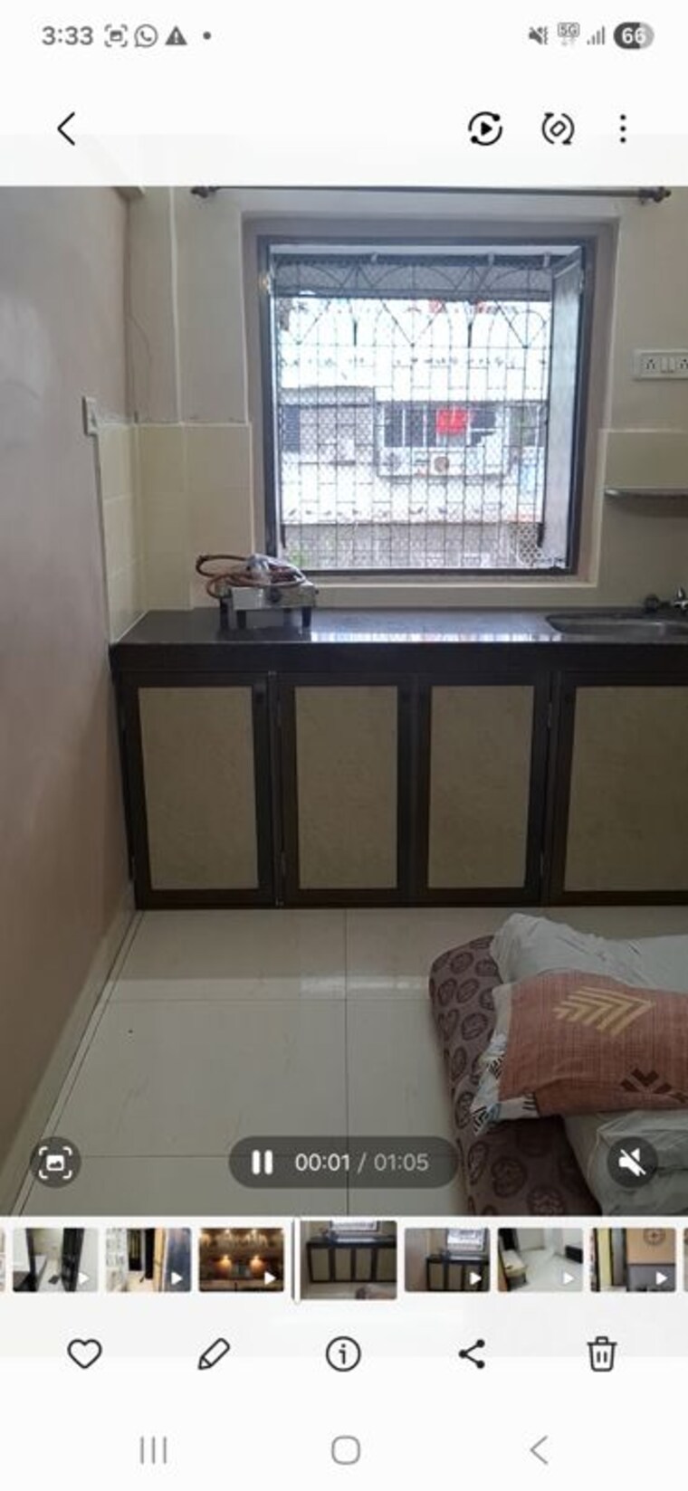 Kitchen, vijaykar wadi 1 RK 300 Sq.Ft. Apartment In Vijaykar Wadi Mumbai 10492250