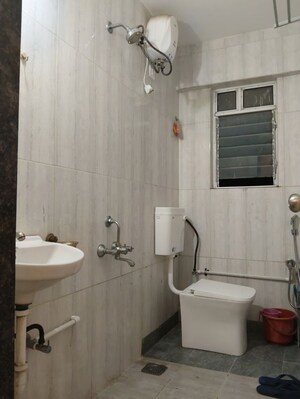 Bathroom in 1 BHK Apartment at Gera Shrishti, Wagholi – for Rent