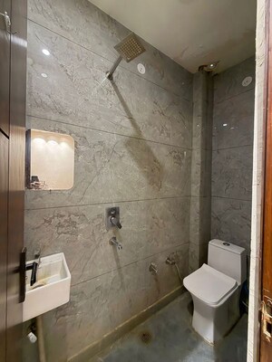 Bathroom in 2 BHK Builder Floor at Dwarka Mor – for Rent