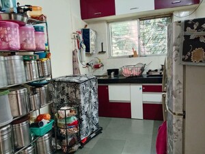 Kitchen in 1 BHK Apartment at Kshitij CHS, Yerawada – for Rent