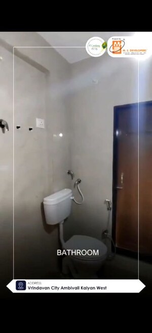 Bathroom in 1 BHK Apartment at MS Vrindavan City, Ambivali – for Sale