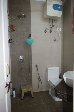 Bathroom in 1 RK Builder Floor at Neb Sarai – for Rent