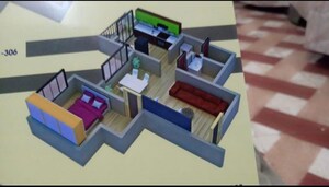 Floor Plan in 1 BHK Apartment at Bapgaon – for Sale