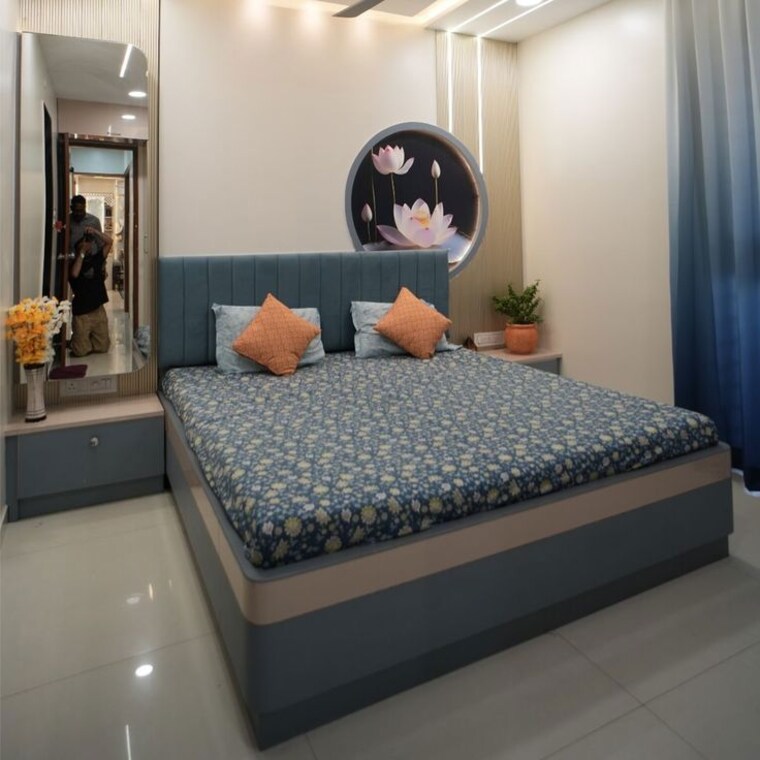 Bedroom, kannadi ii 3 Bedroom 1300 Sq.Ft. Villa In KannadI Ii Palakkad 10493103