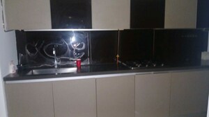 Kitchen in 3 BHK Apartment at Lodha The World Towers World One Tier 2, Worli – for Rent