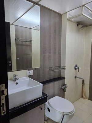 Bathroom in 2 BHK Apartment at Rustomjee Athena, Majiwada – for Rent
