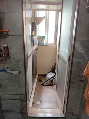 Bathroom in 2 BHK Apartment at Balaji Delta Central, Kharghar – for Rent