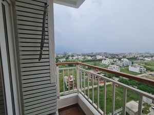 Balcony in 3.5 BHK Apartment at Rishita Mulberry Heights, Sushant Golf City – for Rent