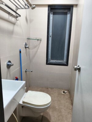 Bathroom in 3 BHK Apartment at Kailash Lush Meadows, Kharghar – for Rent
