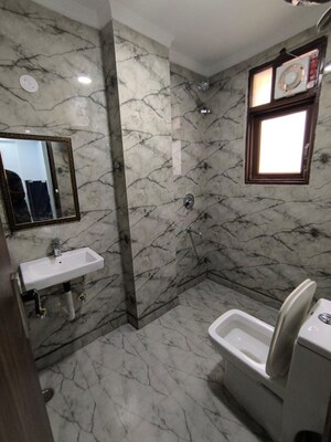 Bathroom in 1 BHK Builder Floor at Saket – for Rent