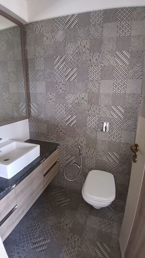 Bathroom in 4 BHK Apartment at Hubtown Seasons, Chembur – for Rent