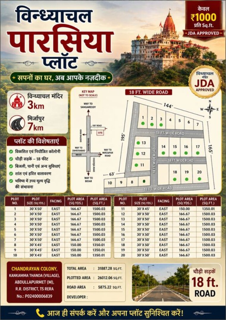 Map Location, vindhyachal  1360 Sq.Ft. Plot In Vindhyachal Mirzapur 10493596