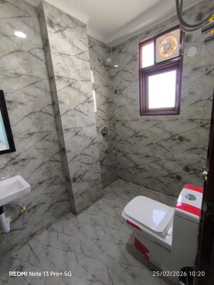 Bathroom in 1 BHK Builder Floor at Freedom Fighters Enclave – for Rent